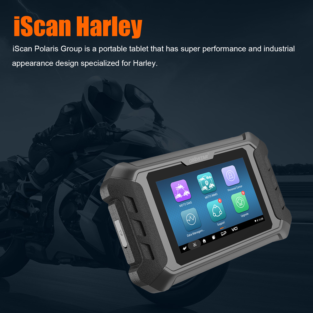 OBDSTAR iScan HARLEY DAVIDSON Motorrad Diagnose Tool und Key Programmer – Bild 9