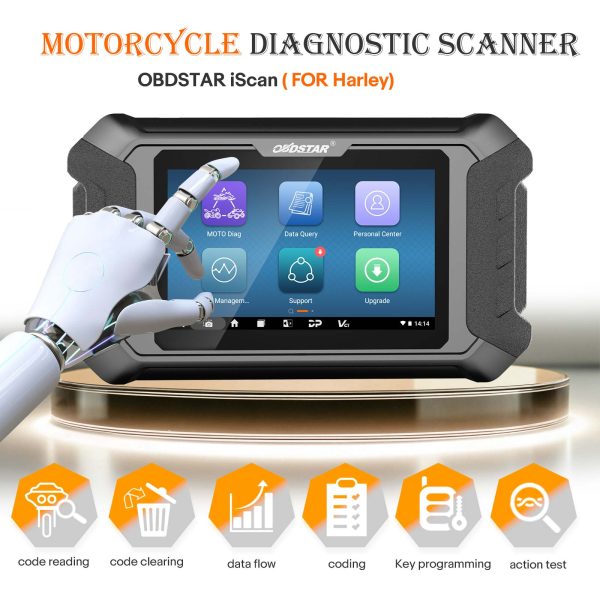 OBDSTAR iScan HARLEY DAVIDSON Motorrad Diagnose Tool und Key Programmer – Bild 10
