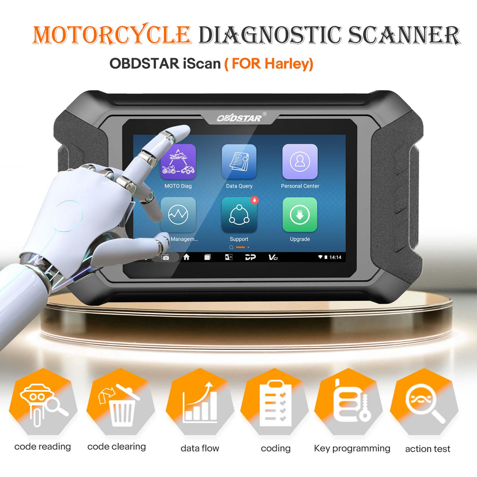 OBDSTAR iScan HARLEY DAVIDSON Motorrad Diagnose Tool und Key Programmer – Bild 10